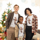 Gezellige kerst Giraffe T-shirt