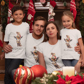 Gezellige kerst Giraffe T-shirt