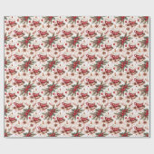 Gezellige Kerst Hot Cocoa Cadeaupapier (Vlak)