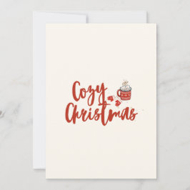 Gezellige Kerst: Hot Cocoa & Mittens Design Feestdagenkaart