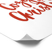 Gezellige Kerst: Hot Cocoa & Mittens Design Poster (Hoek)