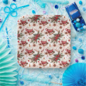 Gezellige Kerst Hot Cocoa Papieren Bordje (Feest)