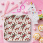 Gezellige Kerst Hot Cocoa Papieren Bordje (Feest)