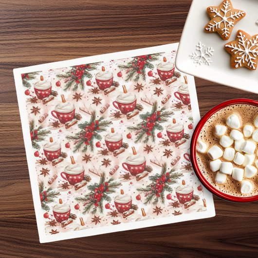 Gezellige Kerst Hot Cocoa Servet