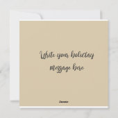 Gezellige Kerst Kat Schets Platte Kaart (Achterkant)