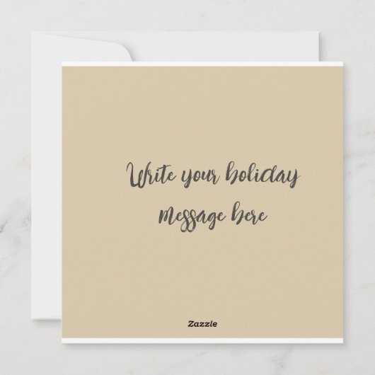 Gezellige Kerst Kat Schets Platte Kaart (Achterkant)