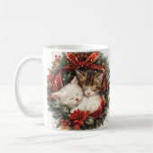 Gezellige kerst Kittens Koffiemok (Links)