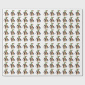 Gezellige kerst kiwi cadeaupapier (Vlak)