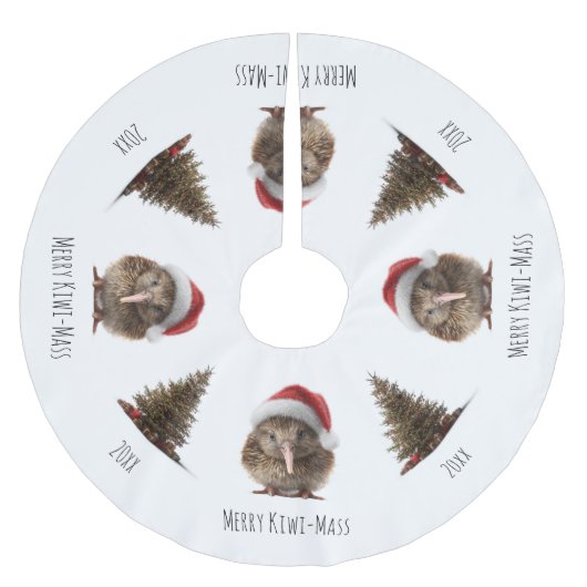 Gezellige kerst kiwi kerstboom rok (Voorkant)