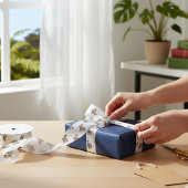 Gezellige kerst kiwi satijnen lint