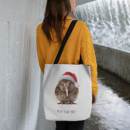 Gezellige kerst kiwi tote bag