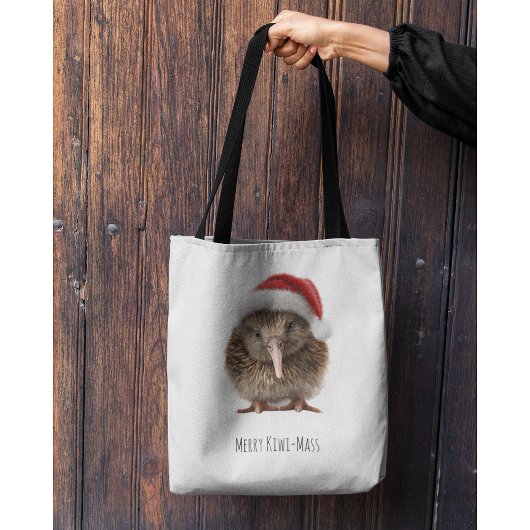Gezellige kerst kiwi tote bag