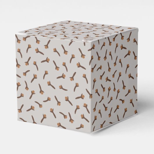 Gezellige kerst & kruid kruidnagel bedankdoosjes (Voorkant Zijde)