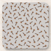 Gezellige kerst & kruid kruidnagel bier onderzetter (Voorkant)