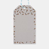 Gezellige kerst & kruid kruidnagel cadeaulabel (Achterkant)
