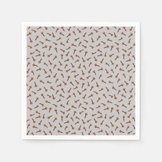 Gezellige kerst & kruid kruidnagel servet (Voorkant)