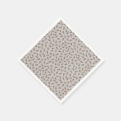 Gezellige kerst & kruid kruidnagel servet (Hoek)