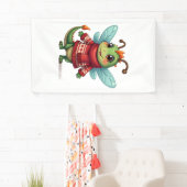 Gezellige Kerst Libel Spandoek (Insitu)