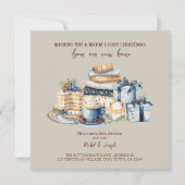 Gezellige kerst Nieuwe Home Kerstmis Feestdagenkaart (Voorkant)