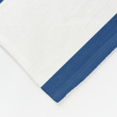 Gezellige Kerst Oma Blauw Wit Fleece Deken (Hoek)