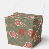 Gezellige kerst & specerij vakantie potpourri bedankdoosjes (Voorkant)