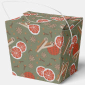 Gezellige kerst & specerij vakantie potpourri bedankdoosjes (Achterkant)