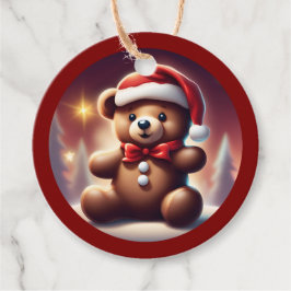 Gezellige Kerst Teddy Gingerbread TWART Bedankjes Labels