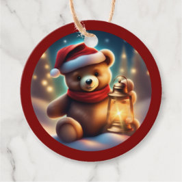 Gezellige Kerst Teddy Lantaarn TWArt Bedankjes Labels