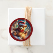 Gezellige Kerst Teddy Lantaarn TWArt Bedankjes Labels (In situ)