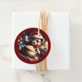 Gezellige Kerst Teddy Pooi TWArt Bedankjes Labels (In situ)