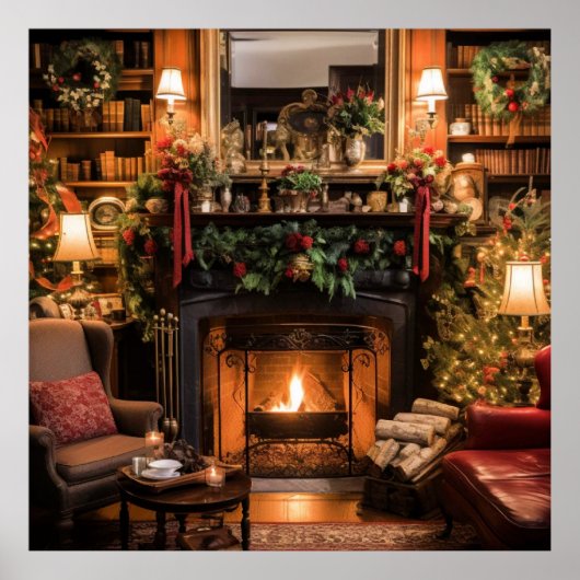 Gezellige kerst thuis poster (Voorkant)