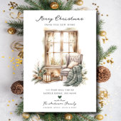 Gezellige kerst verhuizen aankondiging