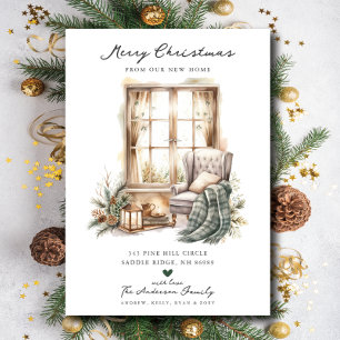 Gezellige kerst verhuizen aankondiging