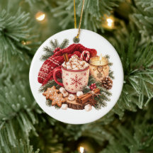 Gezellige Kerst Warme Chocolade Winter Hygge Rood