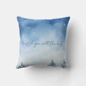 Gezellige Kerst Zwarte Kat Winter Vakantie Decor Kussen (Achterkant)