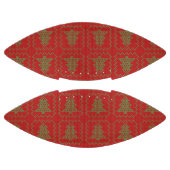 Gezellige kerstboom lelijke trui geruit patroon american football (Panelen)