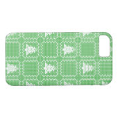 Gezellige kerstboom lelijke trui geruit patroon Case-Mate iPhone case (Achterkant (Horizontaal))