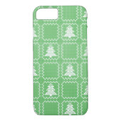 Gezellige kerstboom lelijke trui geruit patroon Case-Mate iPhone case (Achterkant)