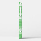 Gezellige kerstboom lelijke trui geruit patroon Case-Mate iPhone case (Achterkant / Links)