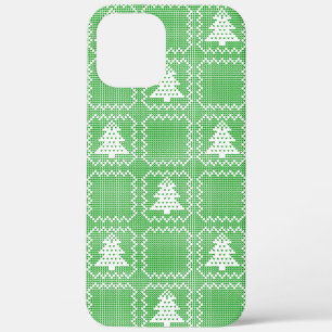 Gezellige kerstboom lelijke trui geruit patroon Case-Mate iPhone case