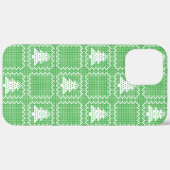 Gezellige kerstboom lelijke trui geruit patroon Case-Mate iPhone case (Achterkant / Rechts)