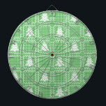 Gezellige kerstboom lelijke trui geruit patroon dartbord<br><div class="desc">Patroon met kerst lelijke trui en geruite den</div>