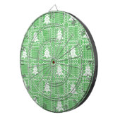 Gezellige kerstboom lelijke trui geruit patroon dartbord (Voorkant Rechts)