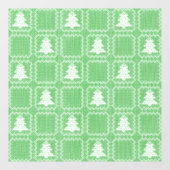 Gezellige kerstboom lelijke trui geruit patroon raamsticker (Vel)