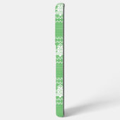 Gezellige kerstboom lelijke trui geruit patroon samsung galaxy hoesje (Achterkant horizontaal)