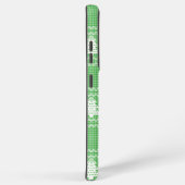 Gezellige kerstboom lelijke trui geruit patroon samsung galaxy hoesje (Rechterkant)