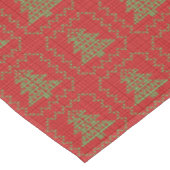 Gezellige kerstboom lelijke trui geruit patroon tafelkleed (Gekanteld)