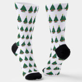 Gezellige Kerstboom Sokken (Gebogen)