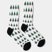 Gezellige Kerstboom Sokken (Rechts)
