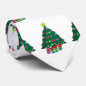 Gezellige Kerstboom Stropdas (Opgerold)